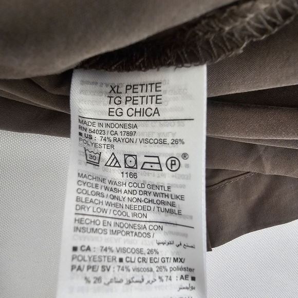 Old Navy Utility Midi Shirt Dress Olive Green Petite XLP Waist-Defined - Picture 11 of 14